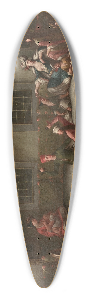 Jean Baptiste Vanmour - Danse dans le harem 39.3 inch art pintail longboard deck
