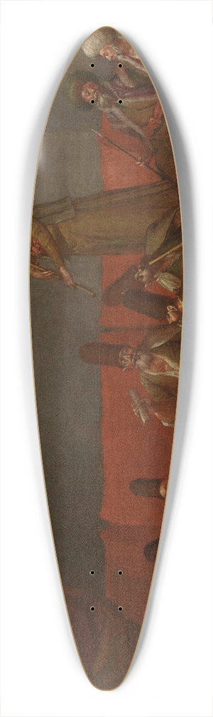 Jean Baptiste Vanmour - Dervishes Sharing a Meal 39.3 inch art pintail longboard deck