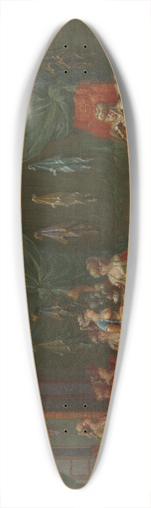 Jean Baptiste Vanmour - Lying-in Room of a Distinguished Turkish Woman 39.3 inch art pintail longboard deck