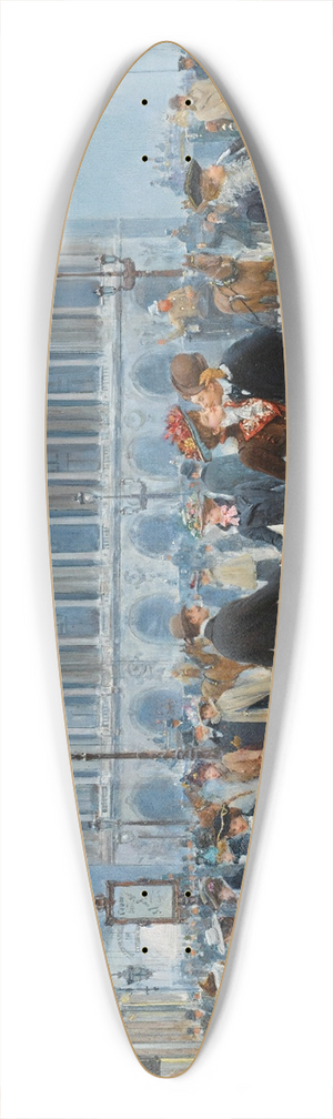 Jean Braud - Larrive Des Midinettes 39.3 inch art pintail longboard deck