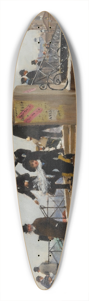 Jean Braud - Le Pont Des Arts Par Grand Vent 39.3 inch art pintail longboard deck