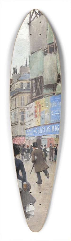 Jean Braud - Paris,rue du Havre 39.3 inch art pintail longboard deck
