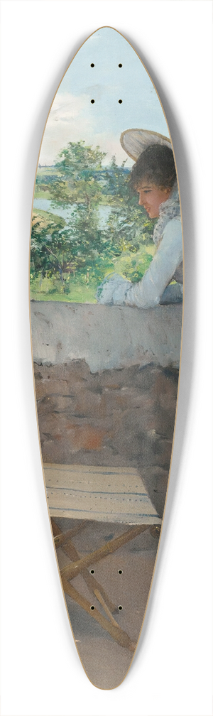 Jean Braud - Un Figaro De Rve 39.3 inch art pintail longboard deck Jean Braud - Un Figaro De Rve 39.3 inch art pintail longboard deck