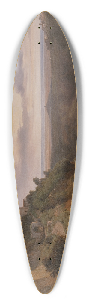 Jean-Charles Joseph Rmond - Lake Nemi 39.3 inch art pintail longboard deck