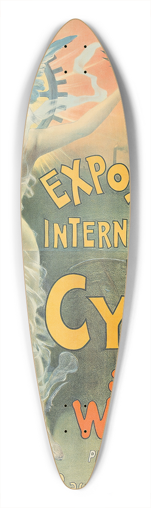 Jean de Paleologue - Exposition du Cycle 39.3 inch art pintail longboard deck Jean de Paleologue - Exposition du Cycle 39.3 inch art pintail longboard deck