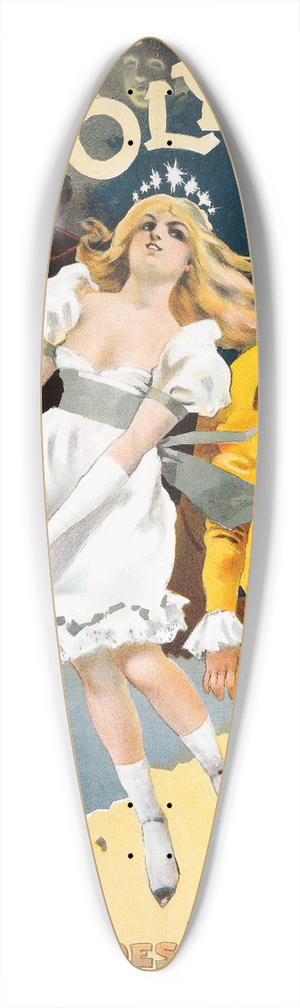 Jean de Paleologue - La Fee Des Poupees 39.3 inch art pintail longboard deck Jean de Paleologue - La Fee Des Poupees 39.3 inch art pintail longboard deck