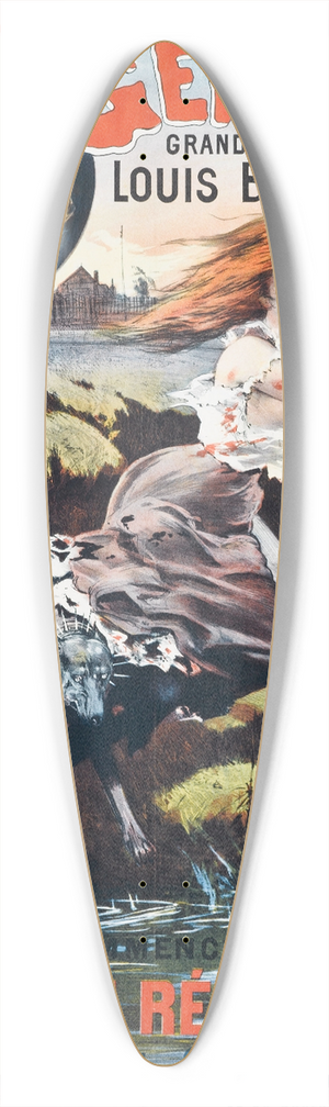 Jean de Paleologue - Le Secret De Germaine 39.3 inch art pintail longboard deck
