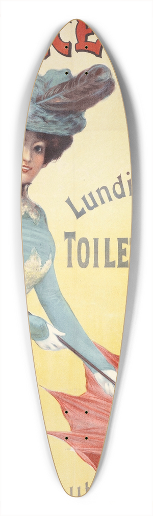 Jean de Paleologue - Toilettes Dete,Prime  Tout Acheteur 39.3 inch art pintail longboard deck Jean de Paleologue - Toilettes Dete,Prime  Tout Acheteur 39.3 inch art pintail longboard deck