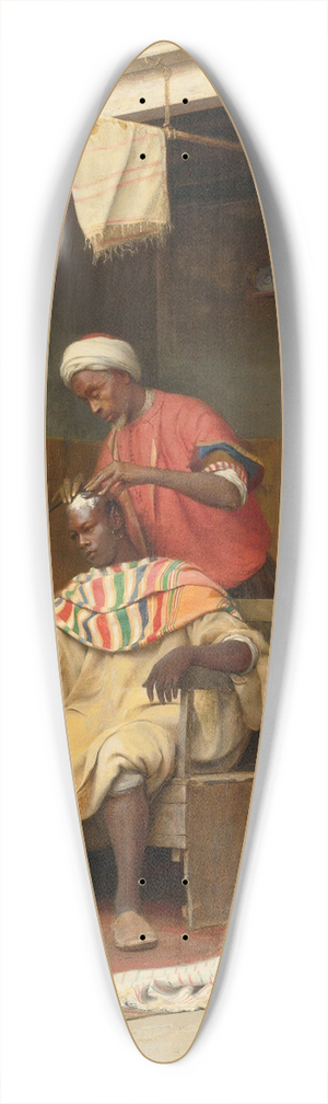 Jean Discart - The Barber Shop, Tangiers 39.3 inch art pintail longboard deck