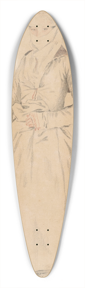 Jean-Etienne Liotard - A Young Turkish Woman 39.3 inch art pintail longboard deck Jean-Etienne Liotard - A Young Turkish Woman 39.3 inch art pintail longboard deck