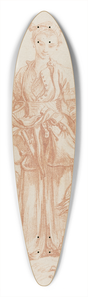 Jean-Etienne Liotard - En pige brende kurv med grntsager, kineseri 39.3 inch art pintail longboard deck