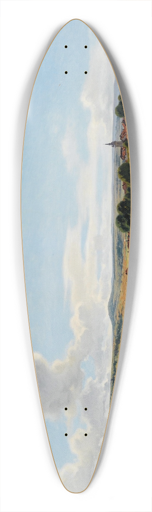 Jean Ferdinand Monchablon - Fresnes 39.3 inch art pintail longboard deck
