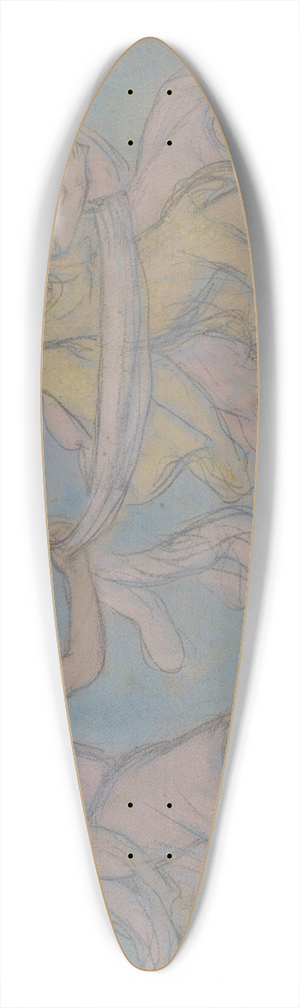 Jean-Francis Auburtin - Children at Play 39.3 inch art pintail longboard deck
