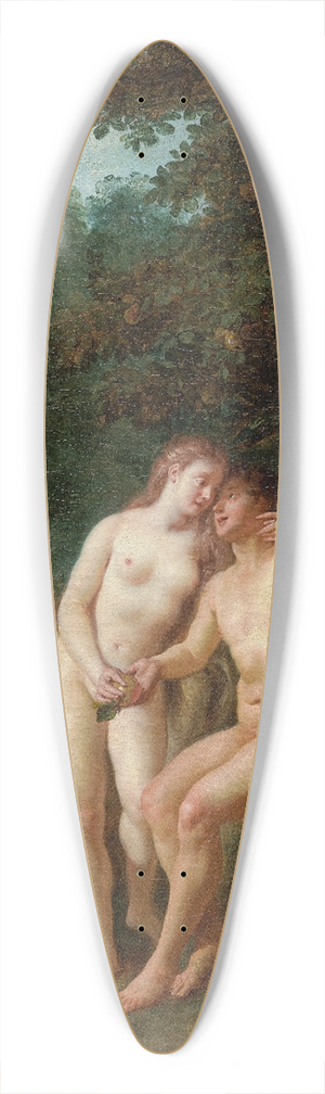 Jean-Franois de Troy - Adam and Eve 39.3 inch art pintail longboard deck