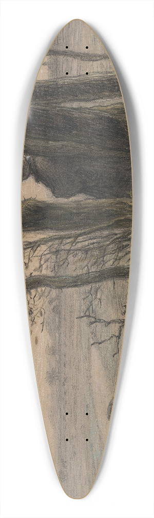 Jean-Franois Millet - Falling Leaves 39.3 inch art pintail longboard deck