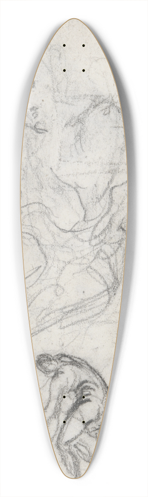 Jean-Franois Millet - Seated Child and OtherStudies 39.3 inch art pintail longboard deck