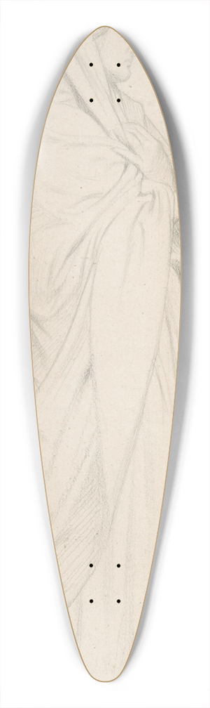 Jean-Hippolyte Flandrin - Standing Female Saint 39.3 inch art pintail longboard deck