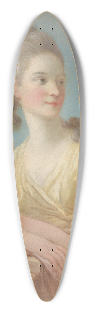Jean-Honor Fragonard - Portrait of a Young Woman 39.3 inch art pintail longboard deck