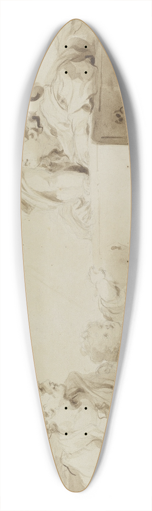 Jean-Honor Fragonard - The Little Preacher 39.3 inch art pintail longboard deck