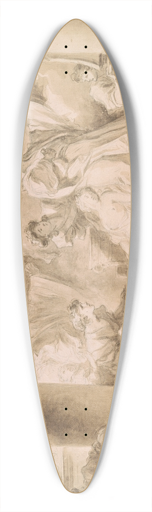 Jean-Honor Fragonard - The Sacrifice of Coresus 39.3 inch art pintail longboard deck