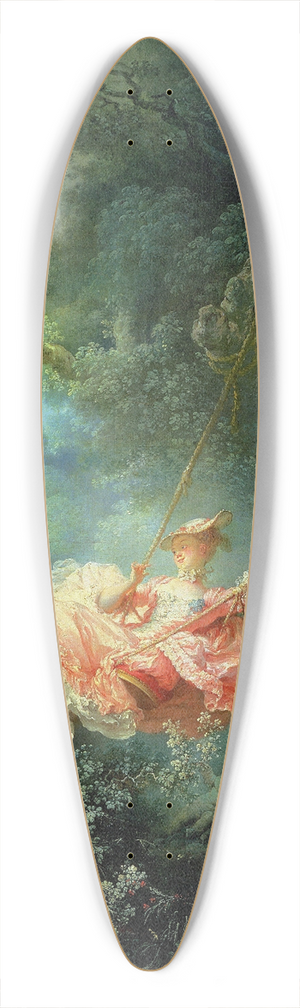 Jean-Honor Fragonard - The Swing 39.3 inch art pintail longboard deck