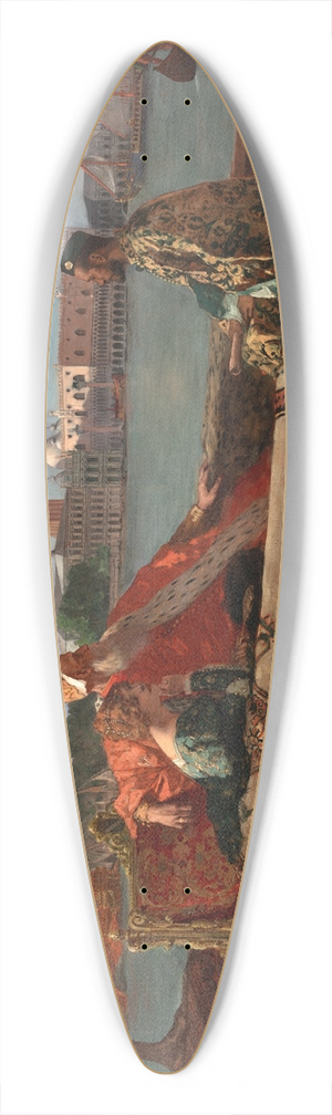Jean-Joseph-Benjamin Constant - Doge Of Venice 39.3 inch art pintail longboard deck Jean-Joseph-Benjamin Constant - Doge Of Venice 39.3 inch art pintail longboard deck