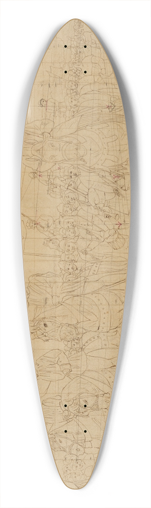 Jean Joseph Weerts - La Fte du Lendit 39.3 inch art pintail longboard deck Jean Joseph Weerts - La Fte du Lendit 39.3 inch art pintail longboard deck