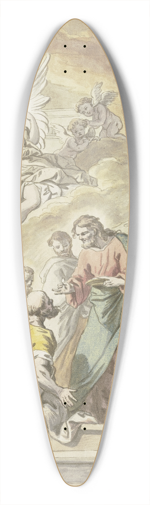 Jean Jouvenet - Christus reicht das Abendmahl 39.3 inch art pintail longboard deck