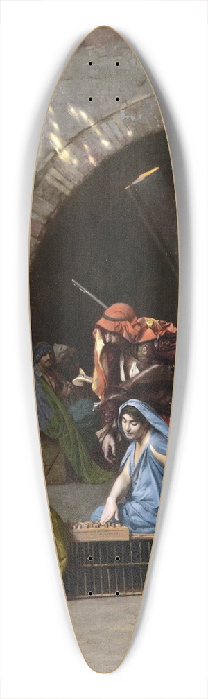 Jean-Lon Grme - Almehs Playing Draughts 39.3 inch art pintail longboard deck Jean-Lon Grme - Almehs Playing Draughts 39.3 inch art pintail longboard deck