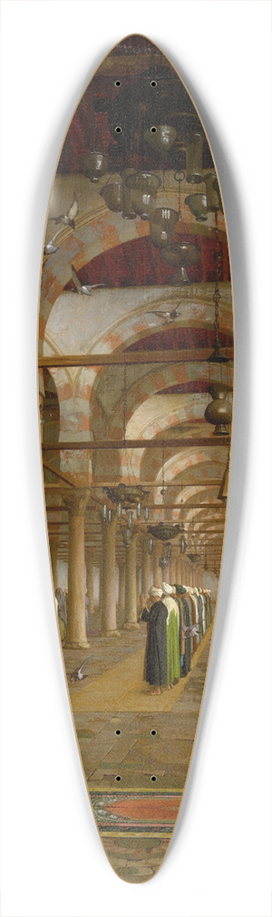 Jean-Lon Grme - Prayer in the Mosque 39.3 inch art pintail longboard deck