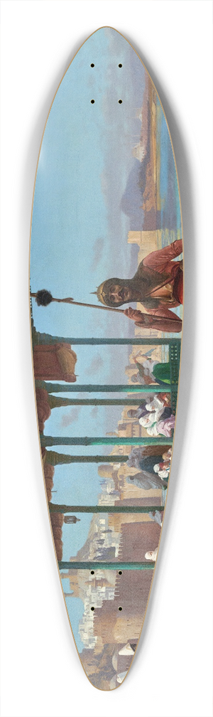 Jean-Lon Grme - The Harem In The Kiosk 39.3 inch art pintail longboard deck