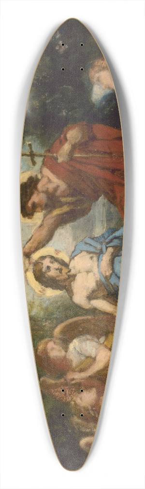 Jean-Louis Bezard - Le Baptme du Christ 39.3 inch art pintail longboard deck