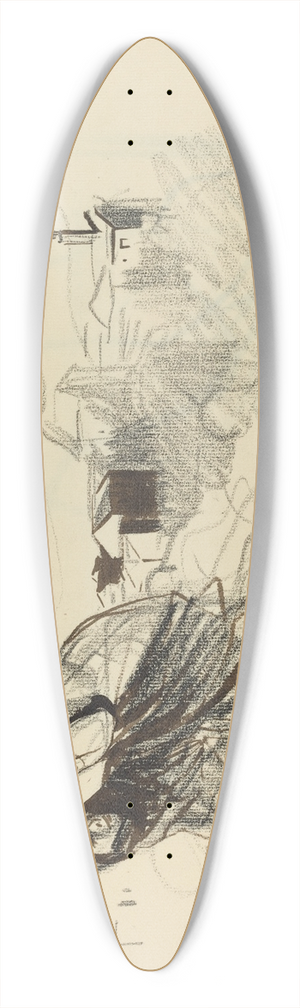 Jean-Louis Forain - After Douai II 39.3 inch art pintail longboard deck