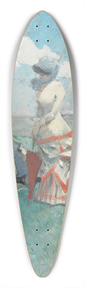 Jean-Louis Forain - Au bord de la mer 39.3 inch art pintail longboard deck