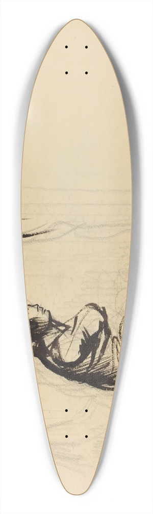 Jean-Louis Forain - Au congres de la Paix 39.3 inch art pintail longboard deck