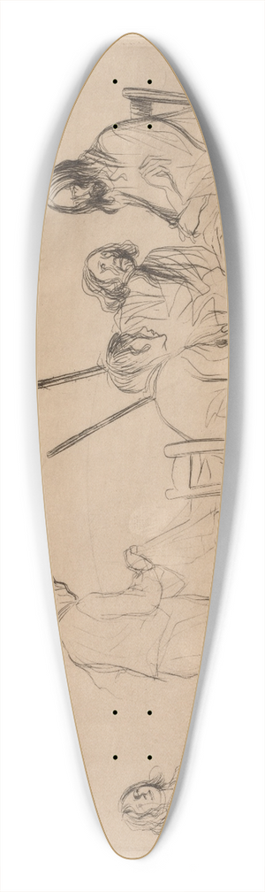 Jean-Louis Forain - Before the Supper at Emmaus 39.3 inch art pintail longboard deck