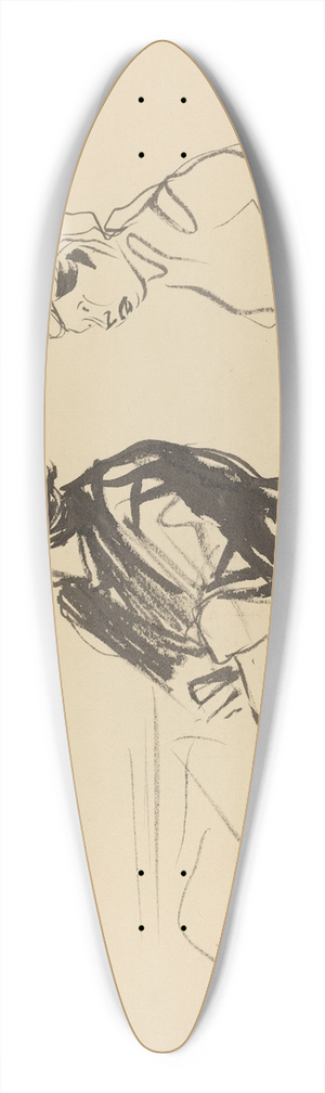 Jean-Louis Forain - Hospital Scene 39.3 inch art pintail longboard deck