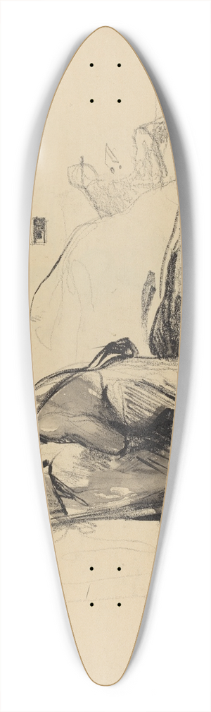 Jean-Louis Forain - In the Trenches 39.3 inch art pintail longboard deck
