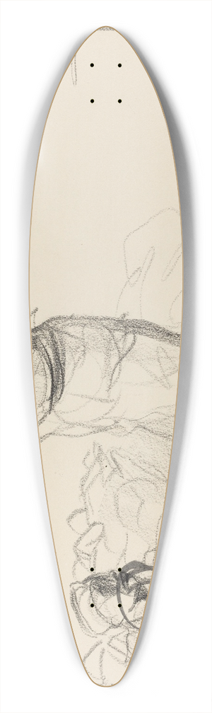 Jean-Louis Forain - Lost Illusions 39.3 inch art pintail longboard deck