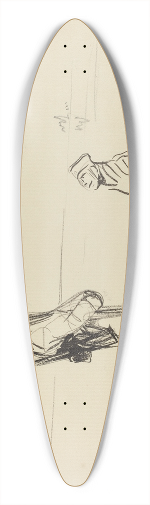 Jean-Louis Forain - Sur le Rhin 39.3 inch art pintail longboard deck