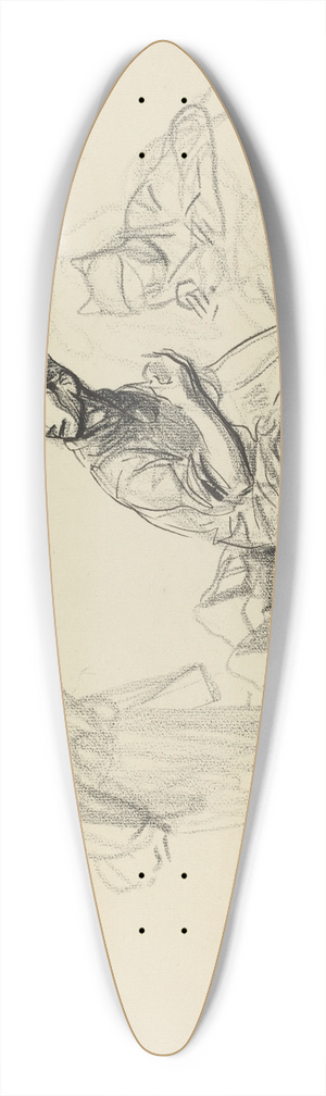 Jean-Louis Forain - The Chefs 39.3 inch art pintail longboard deck