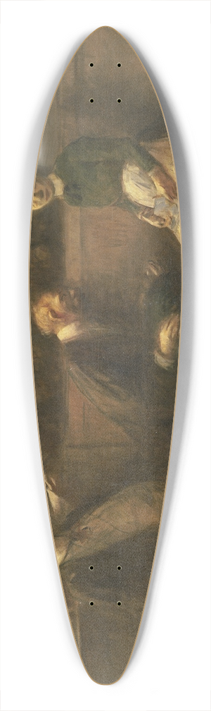 Jean-Louis Forain - The Petition 39.3 inch art pintail longboard deck