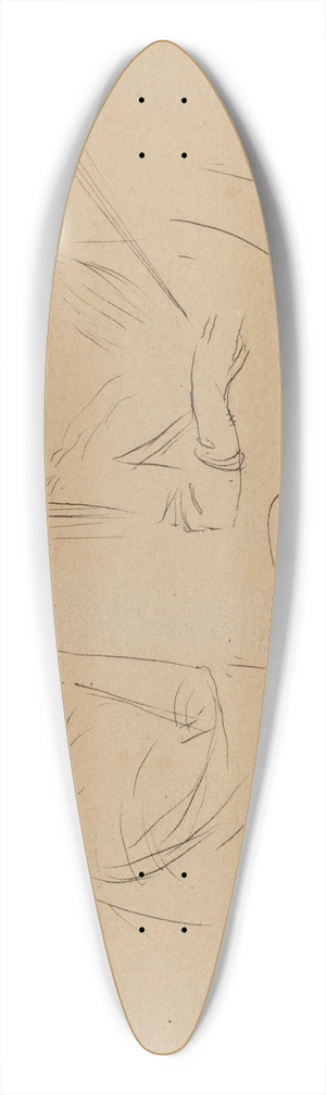 Jean-Louis Forain - Two Ladies in a Loge 39.3 inch art pintail longboard deck