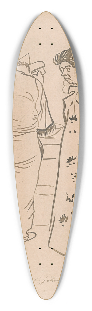 Jean-Louis Forain - You hide things from me like Im jealous (Tu me fais des cachoteries comme si jetais jalousie) 39.3 inch art pintail longboard deck