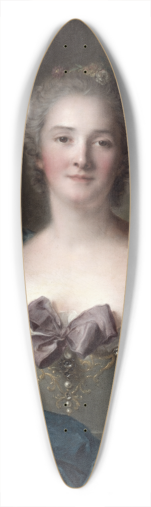 Jean-Marc Nattier - Portrait of a Woman 39.3 inch art pintail longboard deck