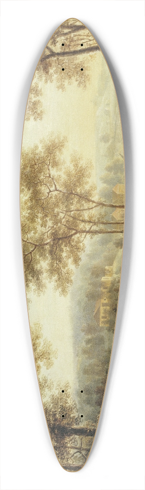Jeanna Elisabeth kerman - Rosendal Castle from the east 39.3 inch art pintail longboard deck