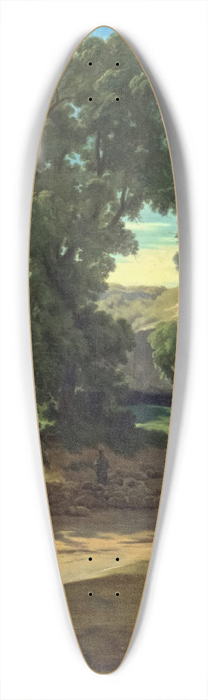 Jean-Paul Flandrin - The banks of the Gardon 39.3 inch art pintail longboard deck
