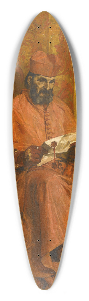 Jean-Paul Laurens - Le Cardinal 39.3 inch art pintail longboard deck