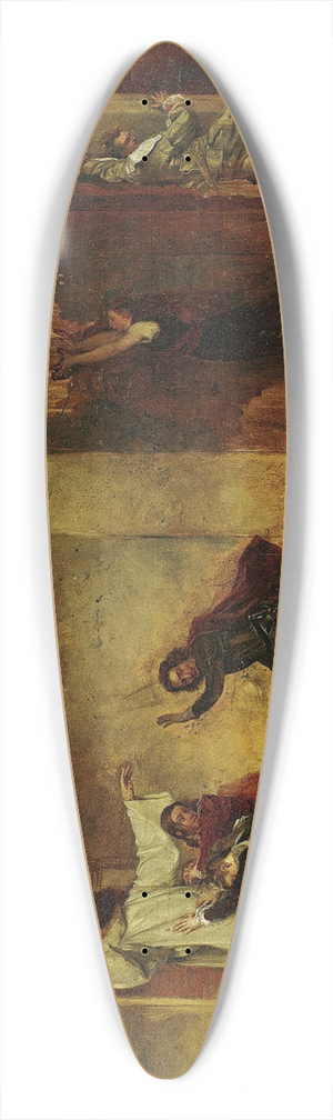 Jean-Paul Laurens - The Fire 39.3 inch art pintail longboard deck