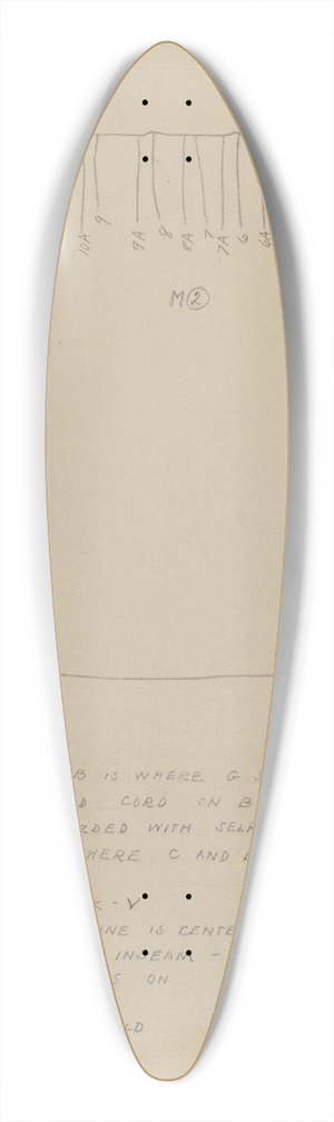 Jean Peszel - Dress (Pattern) 39.3 inch art pintail longboard deck
